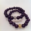 Wood with pave crystal